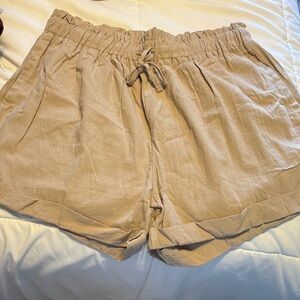 Women's Tan Casual Shorts